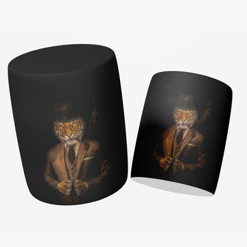 Mr. Tiger Ottoman Poufs