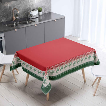 Christmas Tablecloths with Italian Deer Design