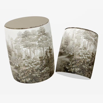 Forest Design Ottoman Poufs