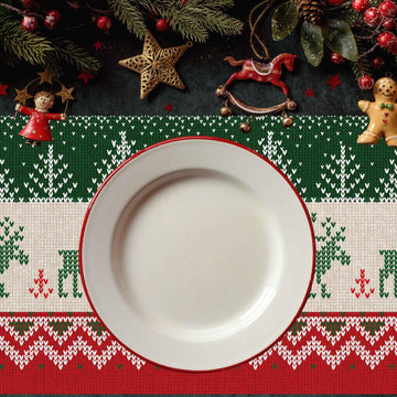 Christmas Placemats in Italian Deer Design