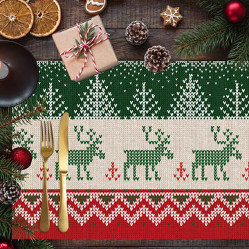 Christmas Placemats in Italian Deer Design