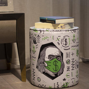 Benjamin Franklin Ottoman Poufs