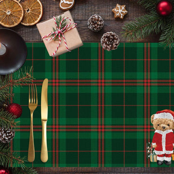 Christmas Santa Teddy Fabric Placemats