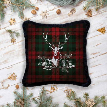 Christmas Cushions / Pillows with Tartan Deer Design