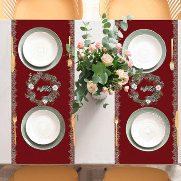 Christmas Red Bell Detailed Runner