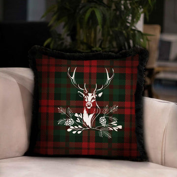 Christmas Cushions / Pillows with Tartan Deer Design