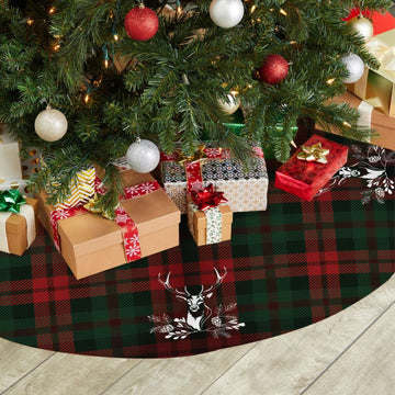 Christmas Tree Undercover with Tartan Deer Design